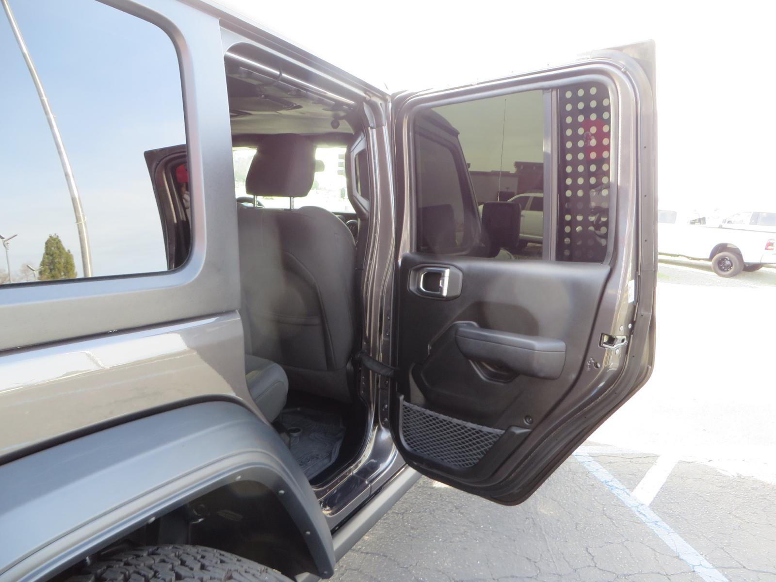2023 CHARCOAL /black Jeep Wrangler Unlimited Willys 4XE (1C4JJXN68PW) with an 2.0L L4 DOHC 16V HYBRID engine, 8A transmission, located at 2630 Grass Valley Highway, Auburn, CA, 95603, (530) 508-5100, 38.937893, -121.095482 - 3" Zone Offroad lift kit, Fox Adventure series shocks, 17" Method Race wheels, 37" BFG KO2 tires, and a Teraflex spare tire carrier. - Photo #48